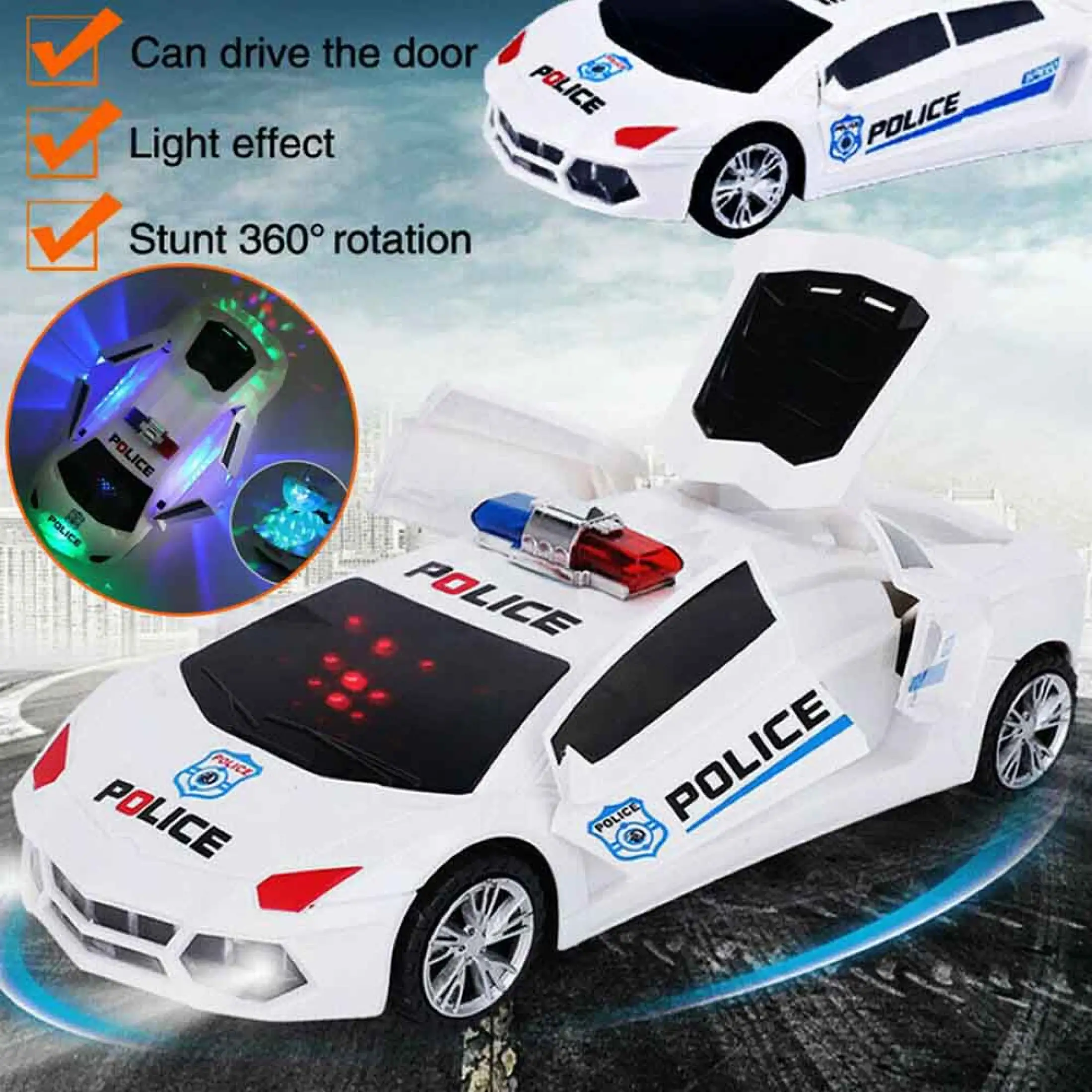 police car for kids to drive