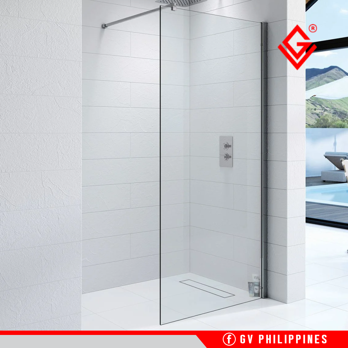 GV EW120 WalkIn Shower Enclosure 120x185 Lazada PH