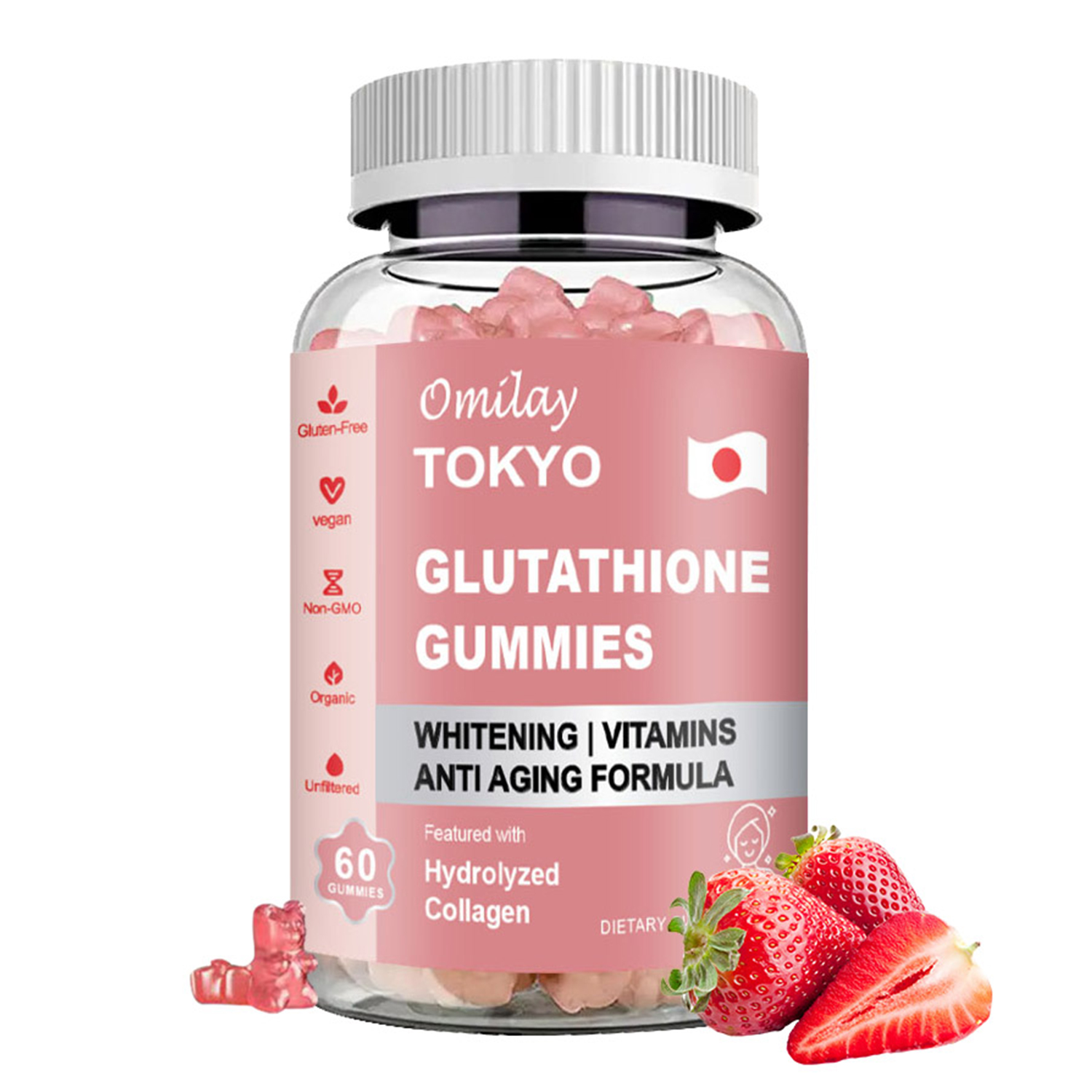 Omilay TOKYO Ashwagandha Gummies Improve Sleep and Mood Relieve Fatigue  Stress Anti Anxiety Supplement Vitamin D Gummy Enhance Memory Concentration  Gummies - Lazada
