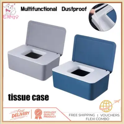 【Ready Stock】Tissue Box Style, Wetwipes & Face Mask Box Dispenser Multifunctional Dustproof Tissue Storage Box Case Holder with Lid
