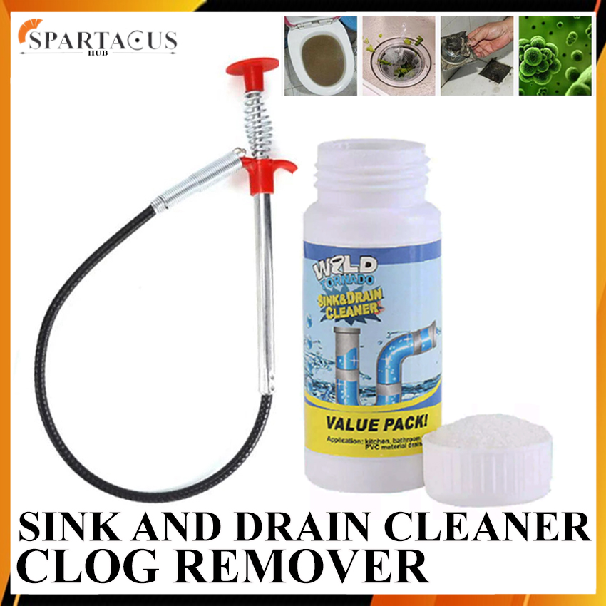Bundle Clog Remover Hair Drain Cleaning With Sink And Cleaner Best Toilet Lazada Ph - Best Drain Cleaner For Hair In Bathroom Sink
