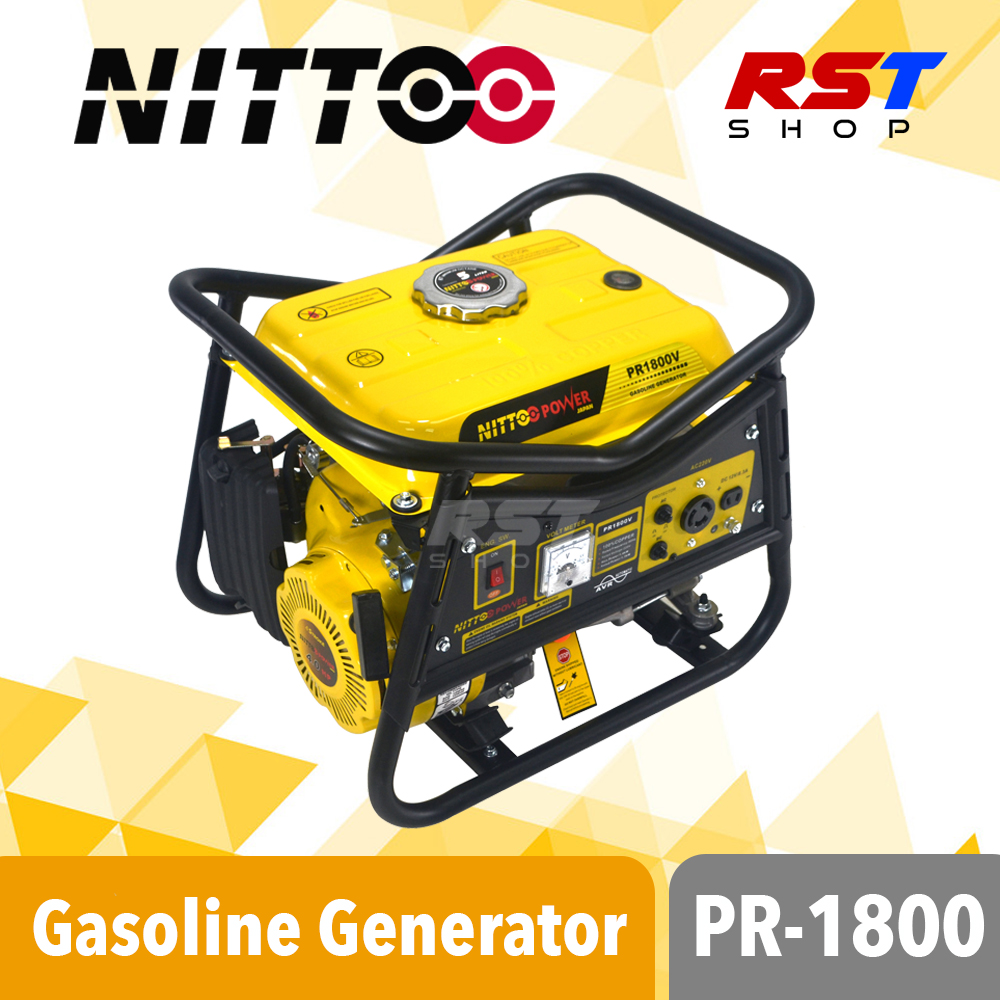 Nittoo Gasoline Generator PR-1800 Manual Start or Electric Start