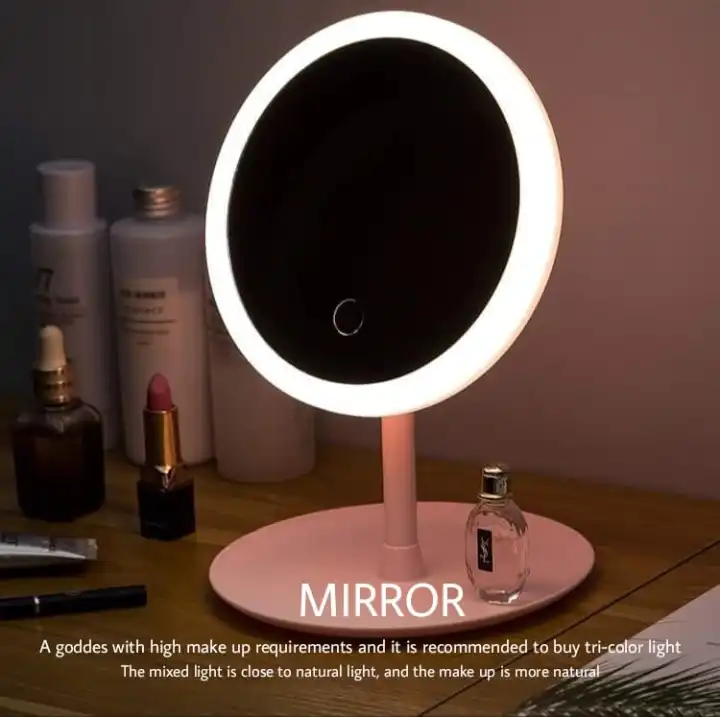 Amorelove Led Makeup Mirror With Light, Tabletop Vanity Mirrors With Lights