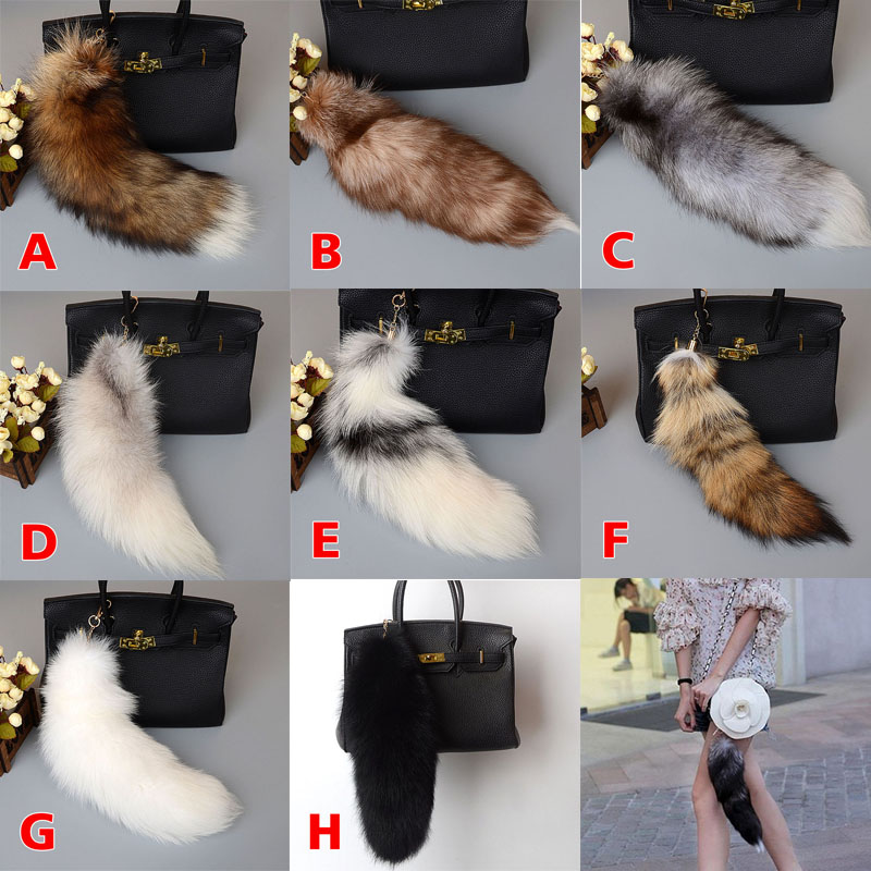 Vintage, Accessories, Fox Tail Real Fur Bag Charm Key Chain Accessory  Amazing Unisex Gift