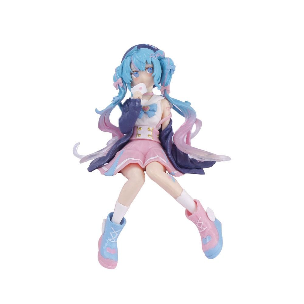 Jnby dễ thương kawaii pvc hành động búp bê miku hatsune hatsune miku đồ chơi mô hình thu nhỏ miku hatsune hành động con số miku bức tượng