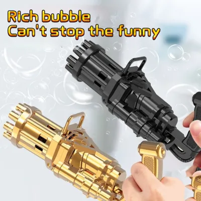 YVANX Gatling Bubble Machine Automatic Electric Bubble Gun