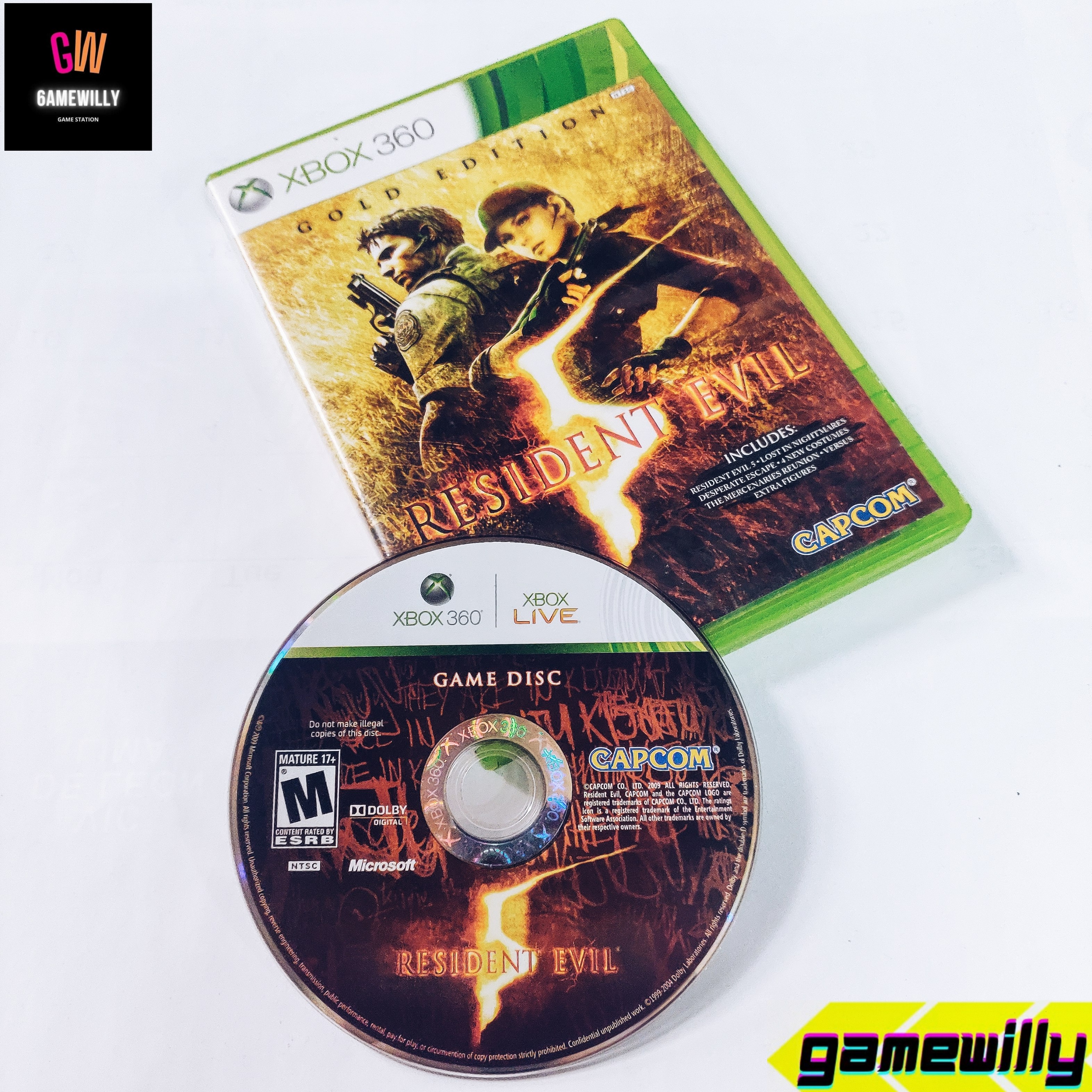 Resident Evil Gold Edition - XBOX 360 Game 1 Owner Mint Disc COMPLETE  Horror