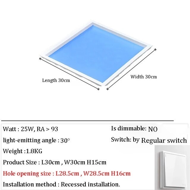 Smart Blue Sky LED Light Ceiling Light, Clear Sky Light, Sunlight Light ...