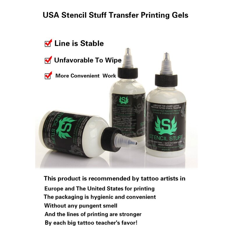 250/120/30ML Tattoo Stencil Magic Gel Thermal Copier Transfer Paper Tattoo Stencil  Stuff Solution Cream Tattoo Transfer Cream