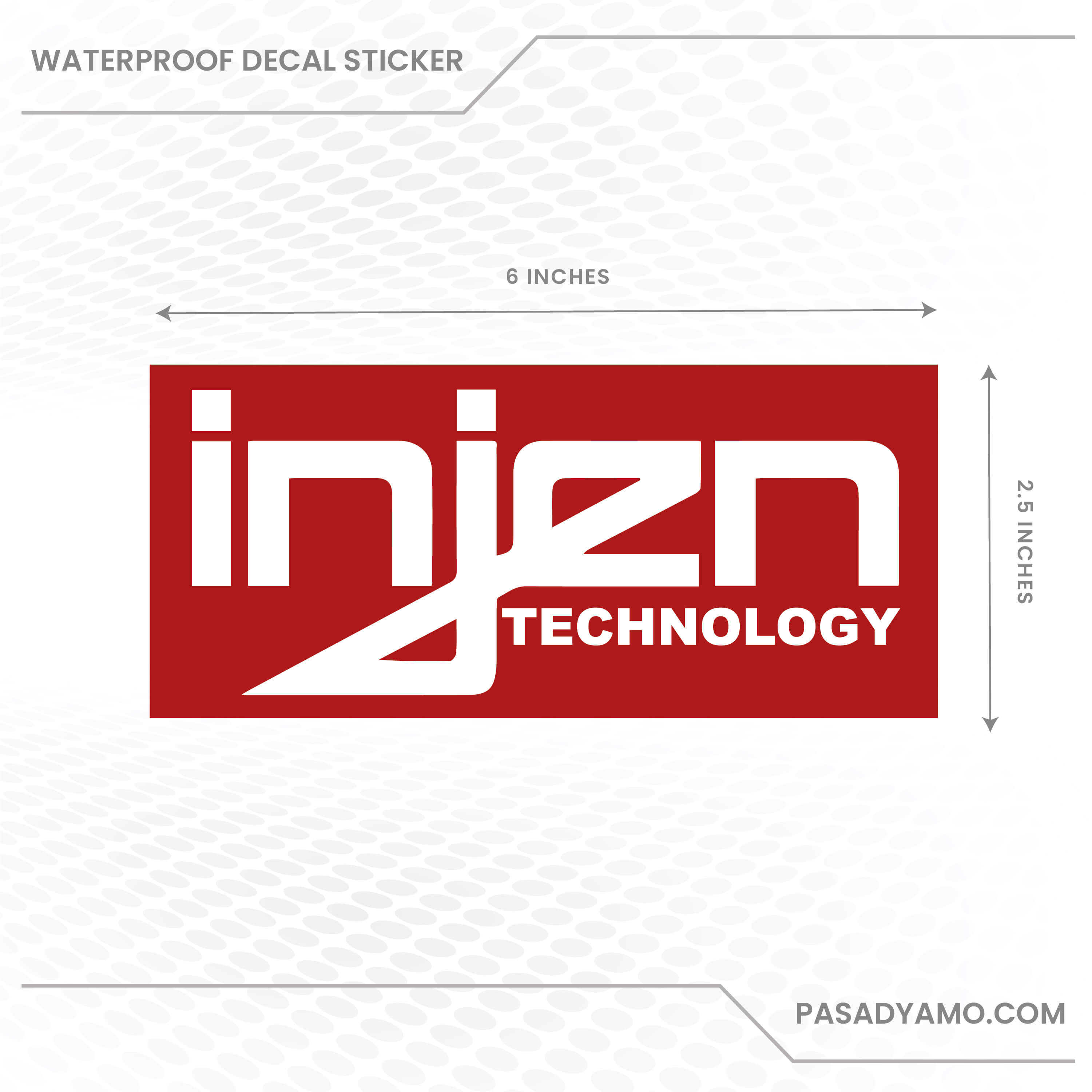 Turbo Decal INJEN TECHNOLOGY Vinyl Decal Sticker - Car, Truck, Bike ...