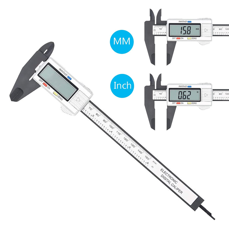 150mm Vernier Caliper Digital Electronic Carbon Fiber Composite ...