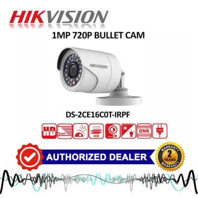 HD Camera DS-2CE16C0T-IRPF 1MP (2.8mm lens) HIKVISION 720P Outdoor 4in1 Bullet Turbo HDTVI CCTV Camera