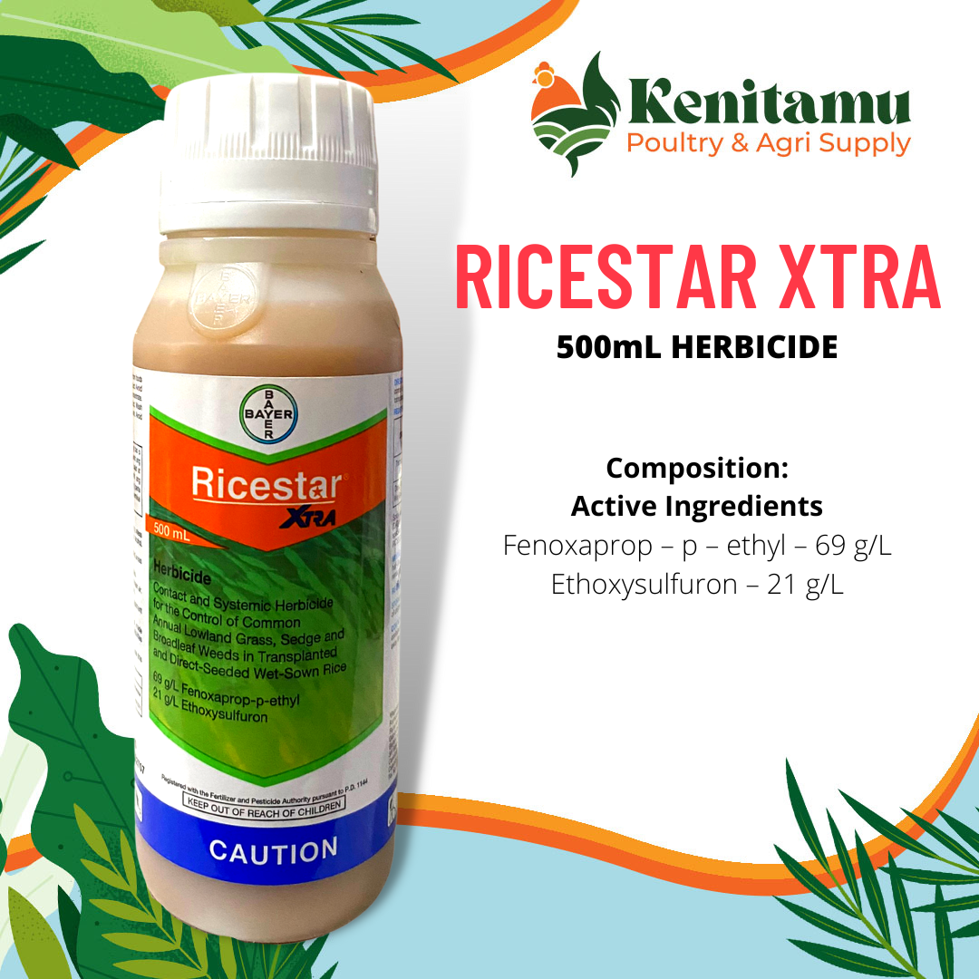 RICESTAR XTRA 500mL HERBICIDE BY BAYER FOR PLANT CARE AND CROPS/ FAST