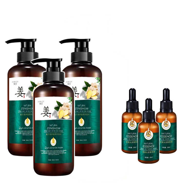 ZHENXIU ginger shampoo and conditioner Anti Hair Loss Nourish Hair Fast