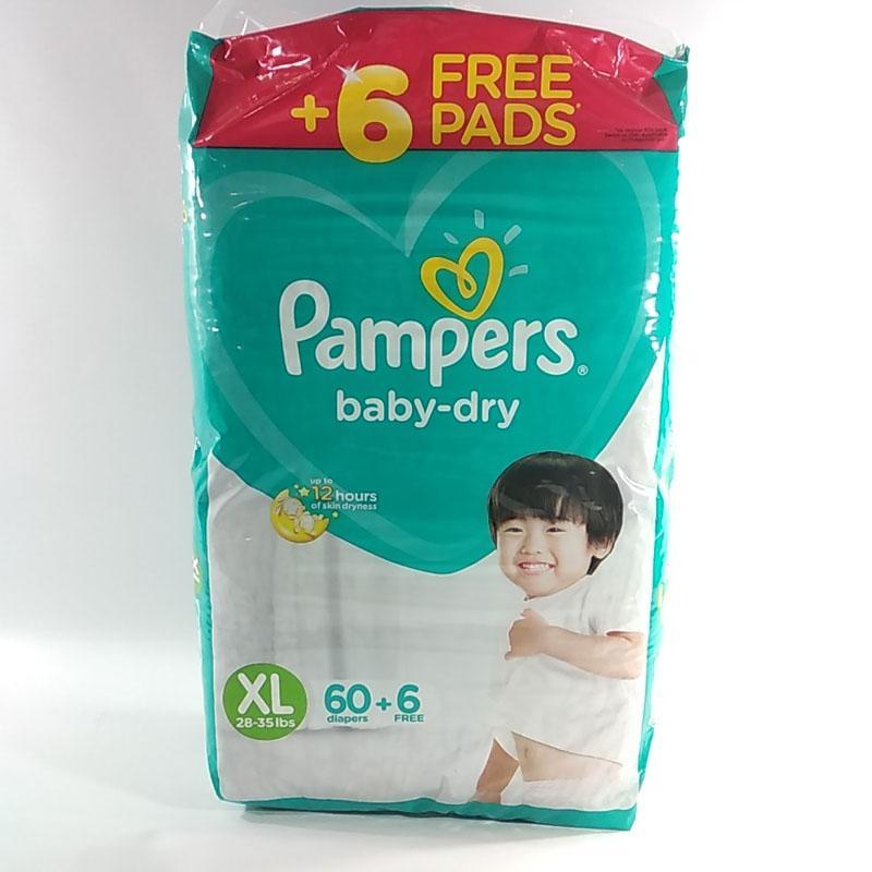 pampers baby dry xl price