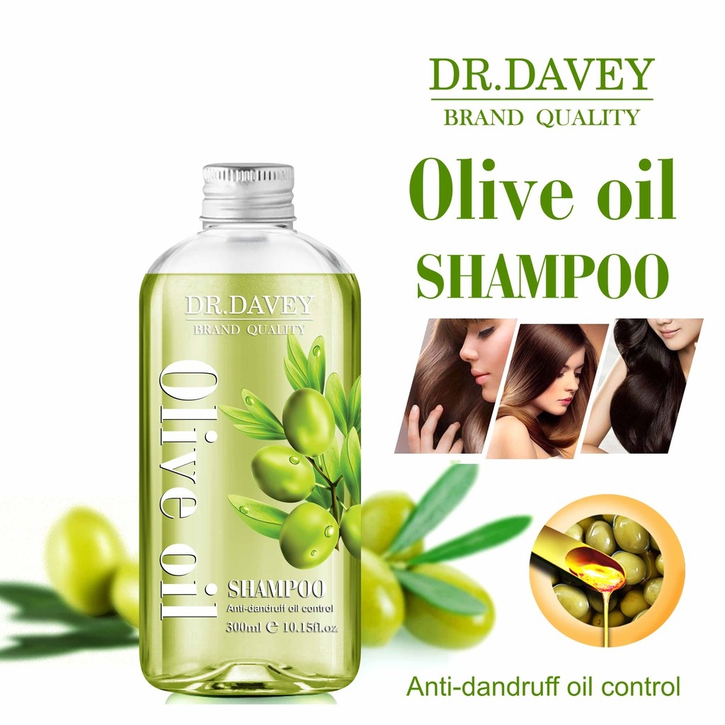 Dr. Davey Anti Dandruff & Oil Control Shampoo Olive Oil 300ml - Removes ...