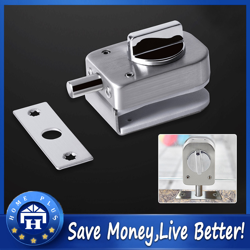 Stainless Steel Glass Door Lock Floor Latch Lock Bolt Ground Lock with