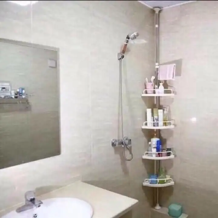 New Adjustable Bathroom Multi Corner Shelf Shower Organizer