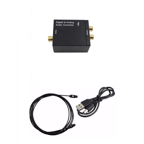 2022 New Bluetooth 5.0 Digital to Analog Audio Converter Digital Coaxial/Optical Fiber to Analog
