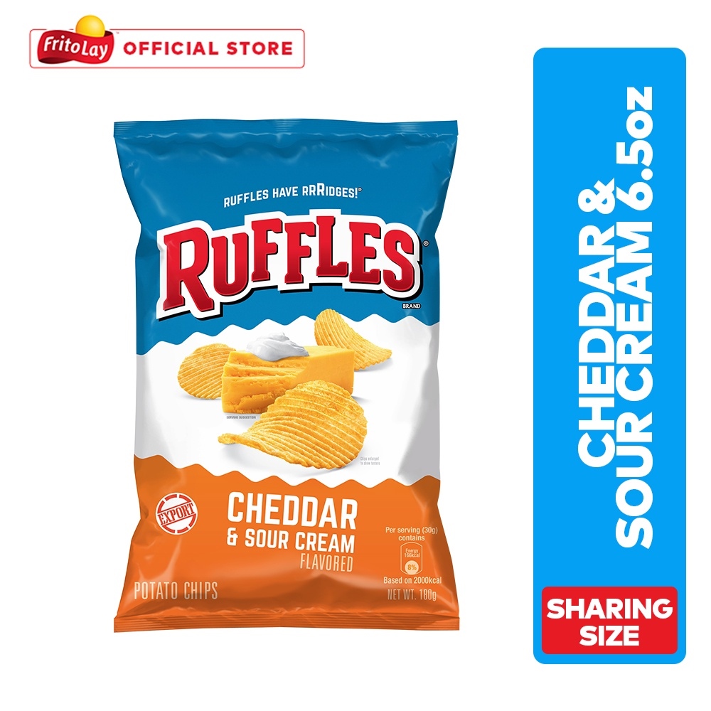 Aldwyn Ruffles Cheddar Sour Cream Potato Chips 6.5oz Lazada PH