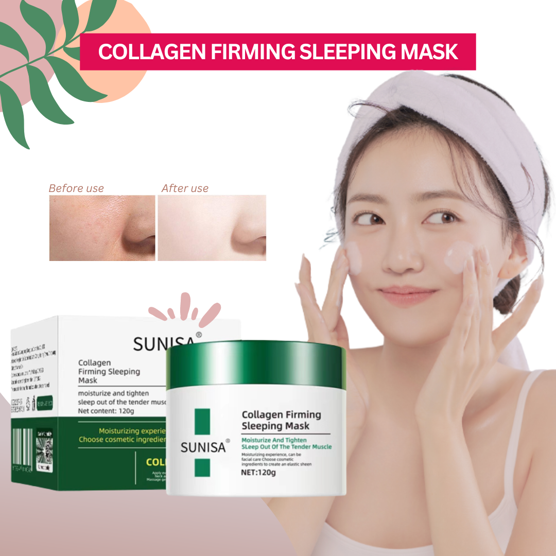 SUNISA Collagen Firming Sleeping Mask - Moisturizer and Tighten Sleep ...