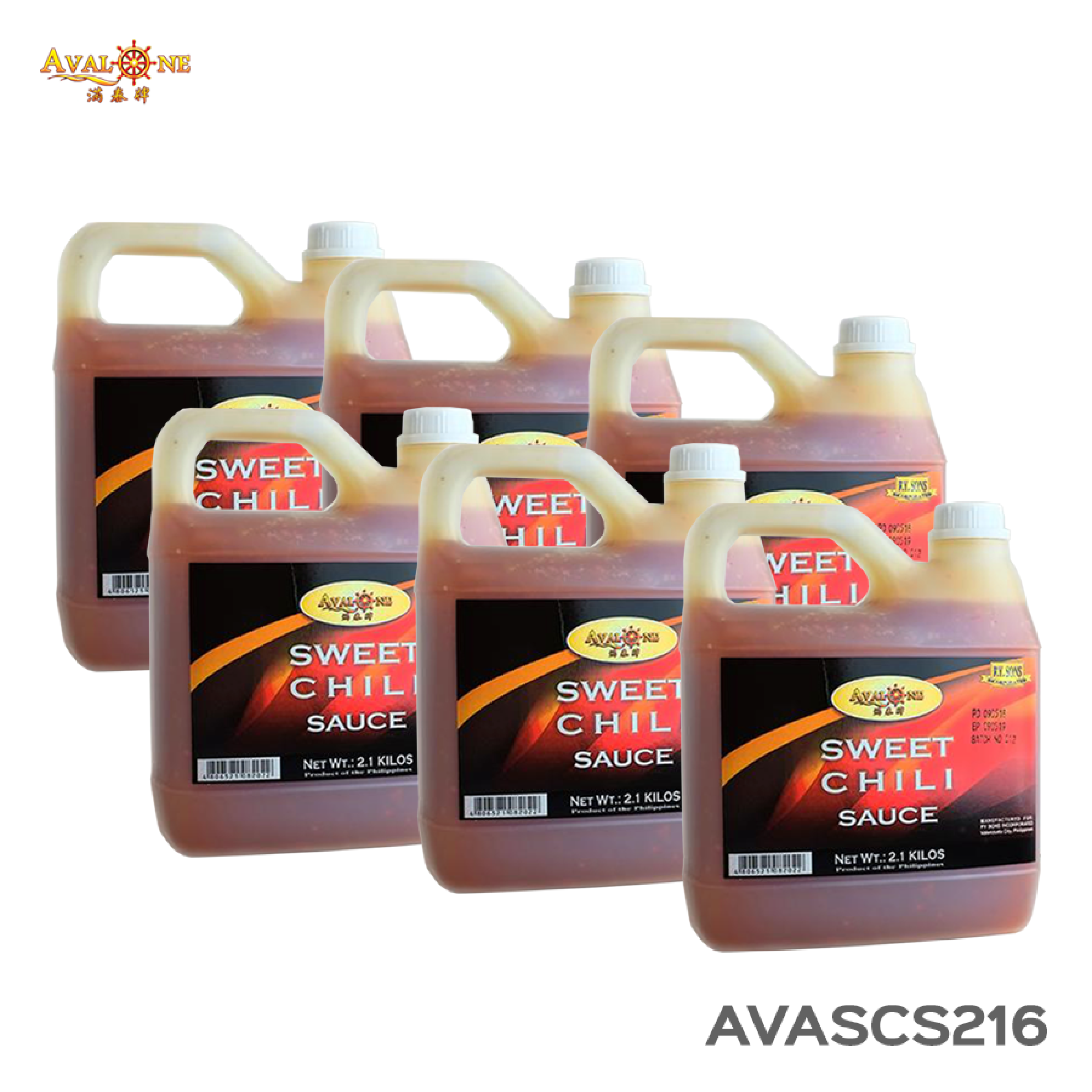 Sweet Chili Sauce (6pcs) 2.1kgs Flavor or Dip FY Sons Avalone AVASCS216 Lazada PH