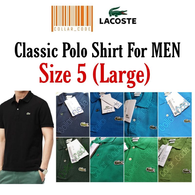 (Size Classic Polo Shirt (LARGE) | Lazada PH