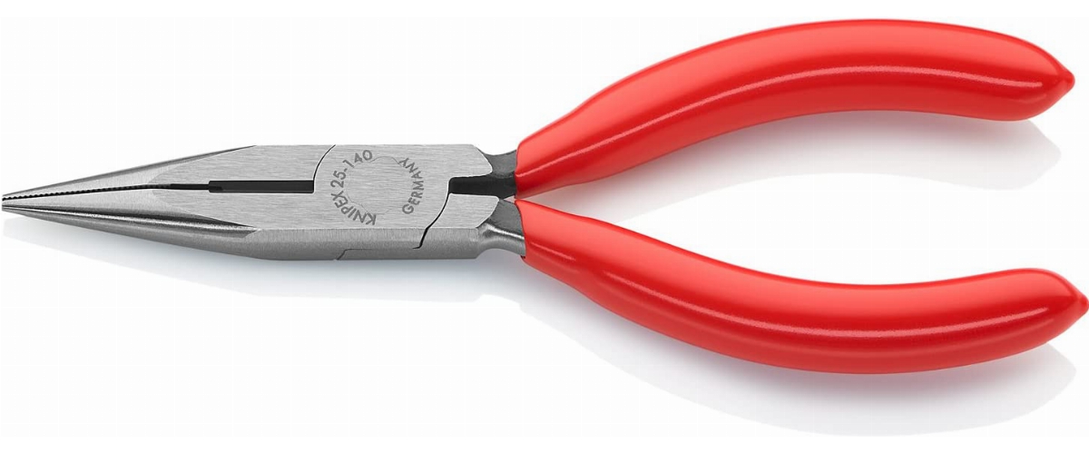 KNIPEX - 25 01 140 Tools - Long Nose Pliers With Cutter (2501140), 5.5