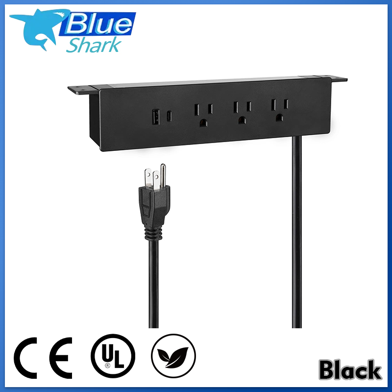 Under Desk Power Strip Desk power socket Extension Outlet Mountable