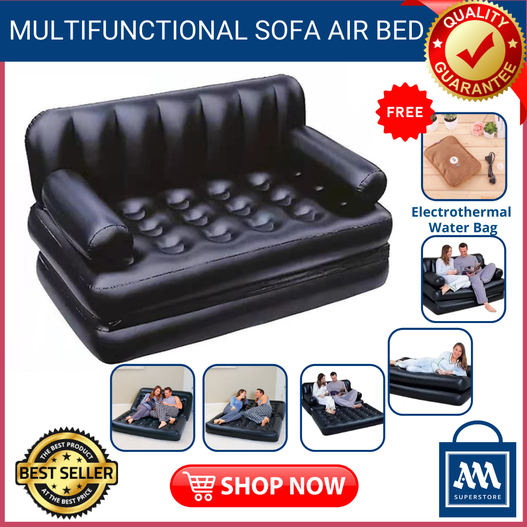 Intex air sofa with leg rest, Furniture & Home Living, Furniture, Sofas on  Carousell