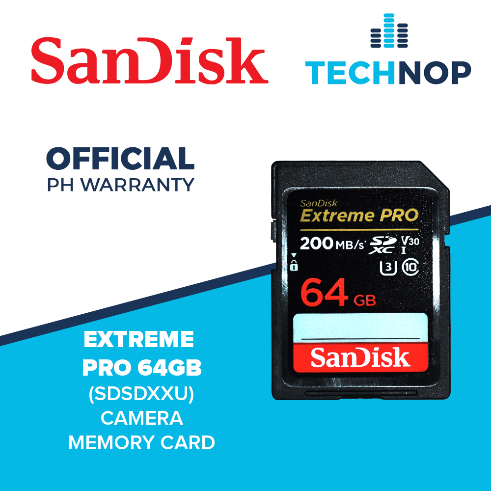 Sandisk 64gb Extreme pro Sandisk Memory card SDSDXXU Lazada PH