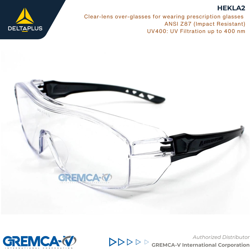 Delta Plus Hekla2 Over Glasses Clear Safety Eyewear Protective