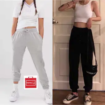 korean jogging pants outfit