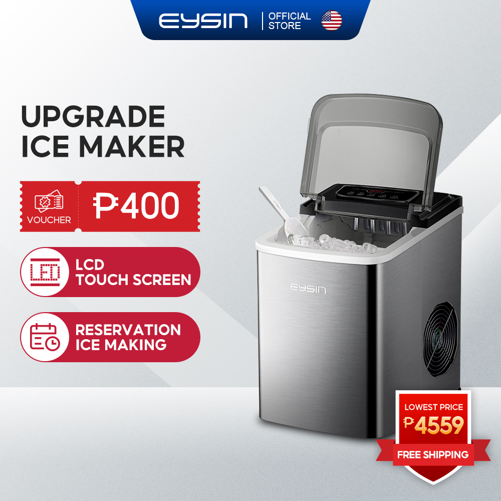 Eysin ic30 stainless steel automatic ice maker machine portable fast