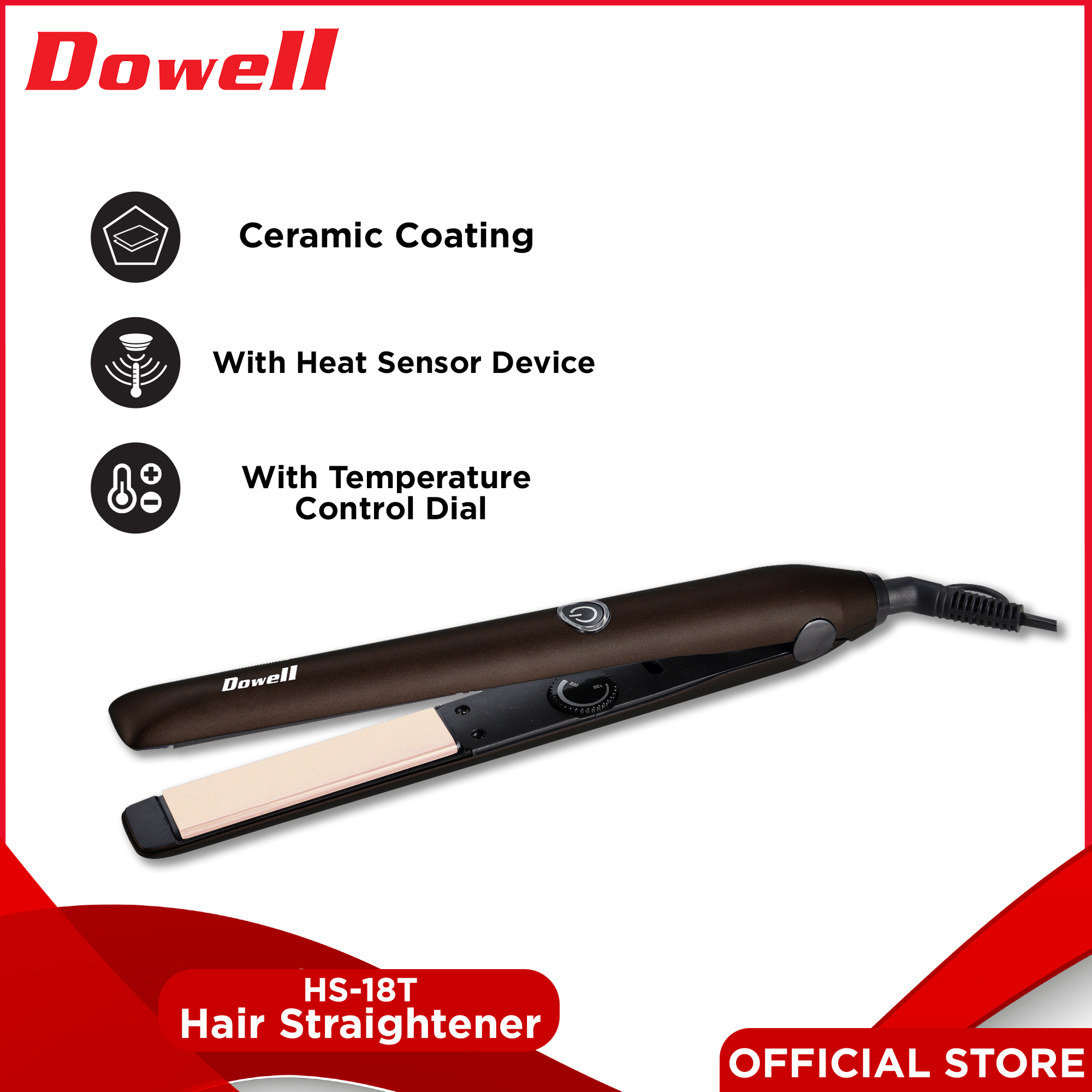 Dowell HS-18T Hair Iron Straightener | Lazada PH