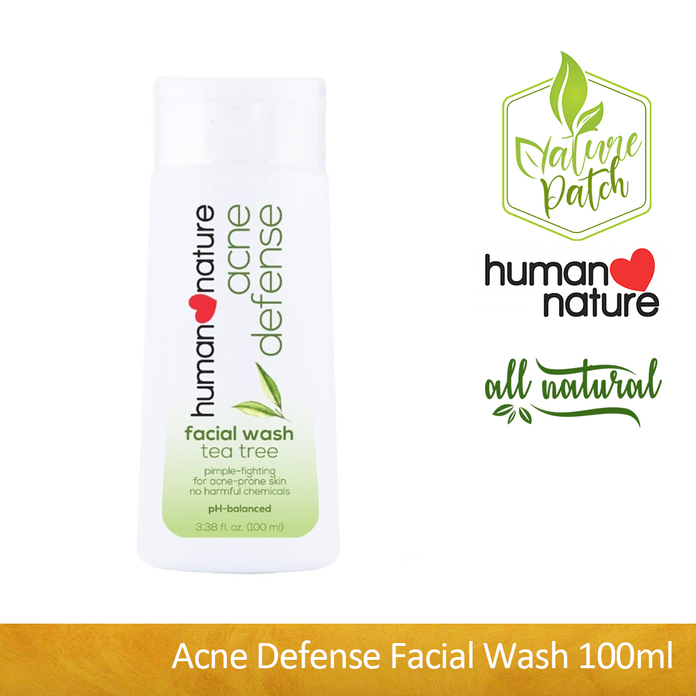 human nature acne facial wash