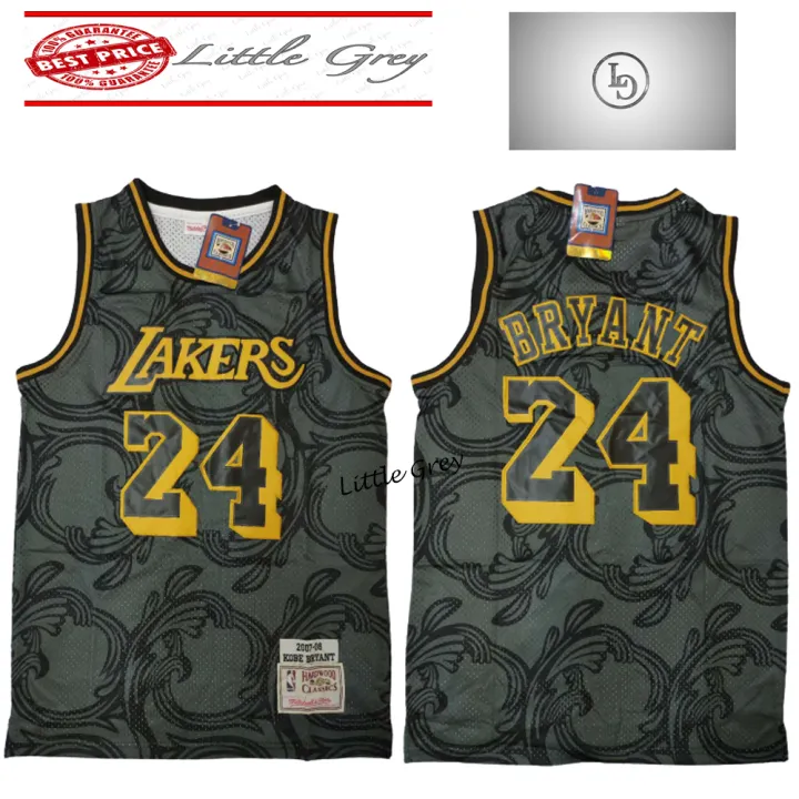 grey lakers jersey