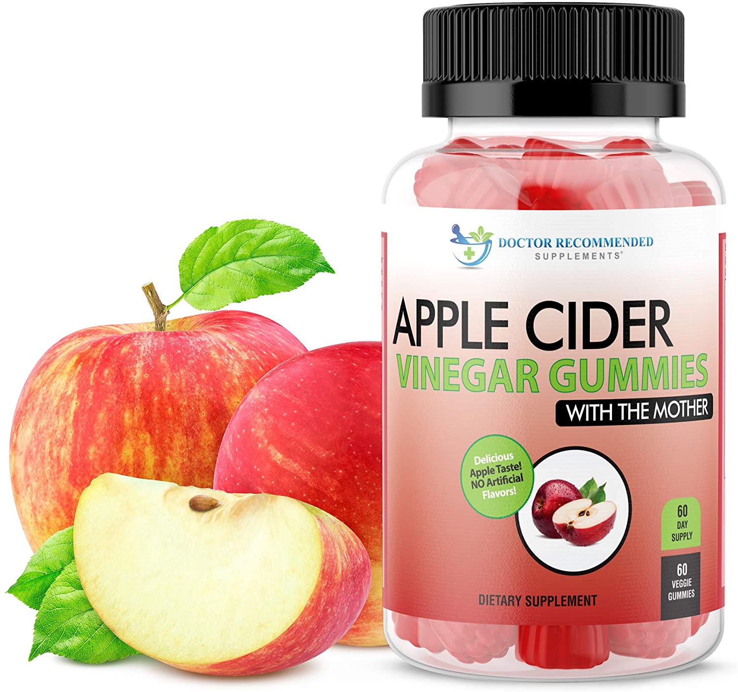 Apple Cider Vinegar Gummy Vitamins 60 Day Supply Of Apple Cider Vinegar Gummies With The 1251