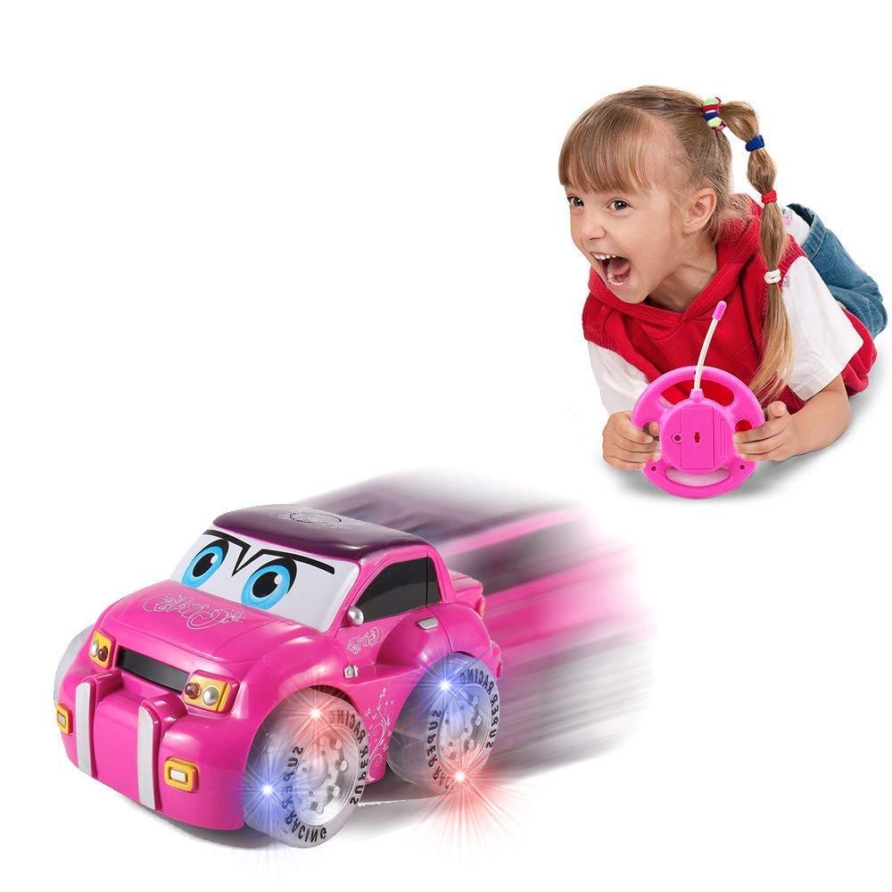 Pink Purple Remote Control 2CH Racer Vehicle for Kids Toddlers Liberty Imports My First RC Car for Girls 