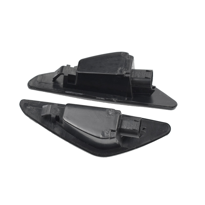 Apmatauto 2Pcs Dark Smoked Lens Full LED Amber Front Fender Side Marker Light Replacement For Turn