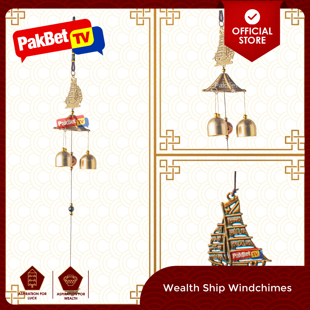 Wealth Ship Wind Chimes Feng Shui by PakBet TV Lazada PH