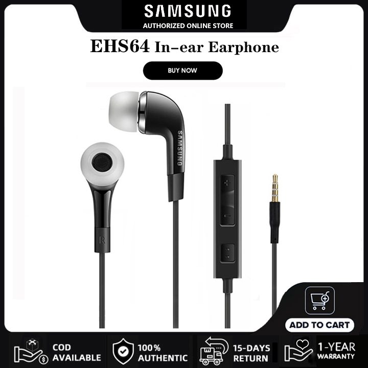 Samsung Earphones EHS64 Headset AKG Earphone Original Bass Wired