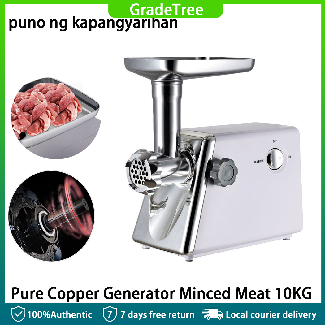 Heavy Duty Meat Grinder Multifunctional 3 in 1 Electric Stainless Steel
