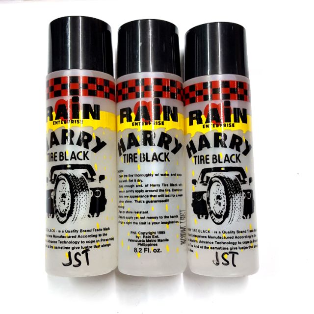 RAIN HARRY TIRE BLACK FOR CAR WHEEL CARE AUTOMOTIVE EXTERIOR (250 ML