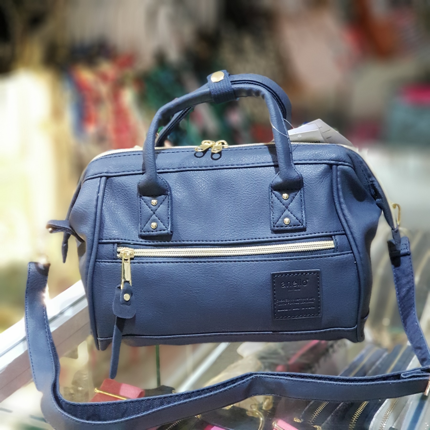 anello bag navy blue