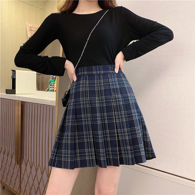 ☆MISL☆Fashion Korean Style High Waist palda Slim pleated skirt Mini ...