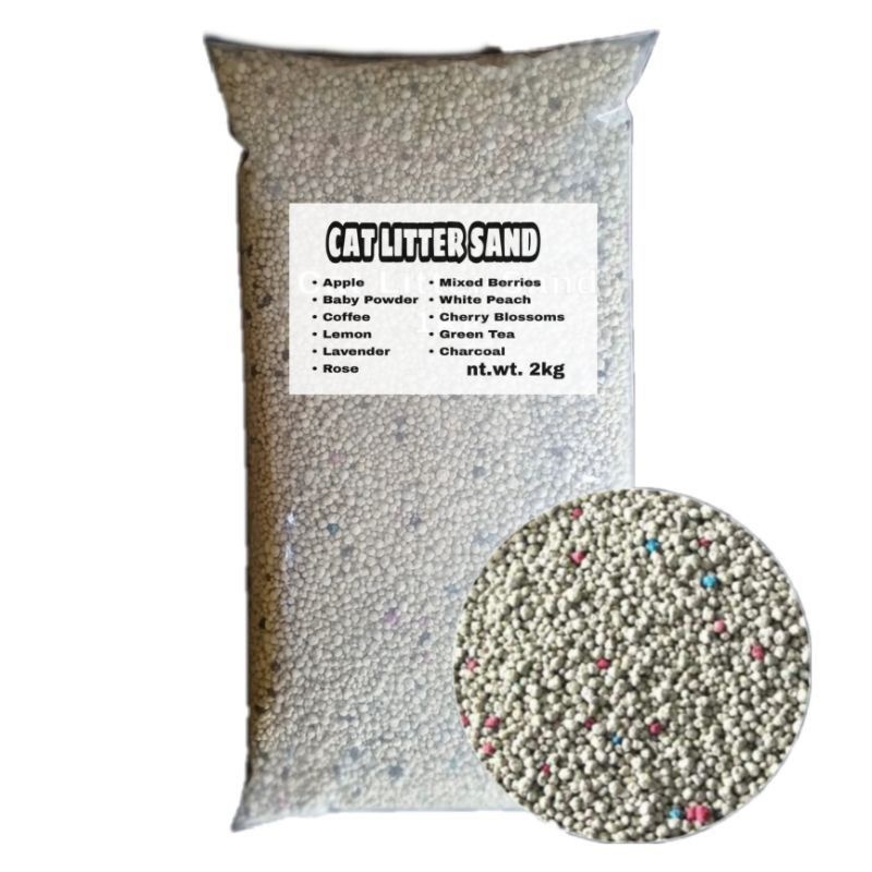 Bentonite Cat Sand / Cat Litter Sand 2kg (Repacked) Premium Cat Sand