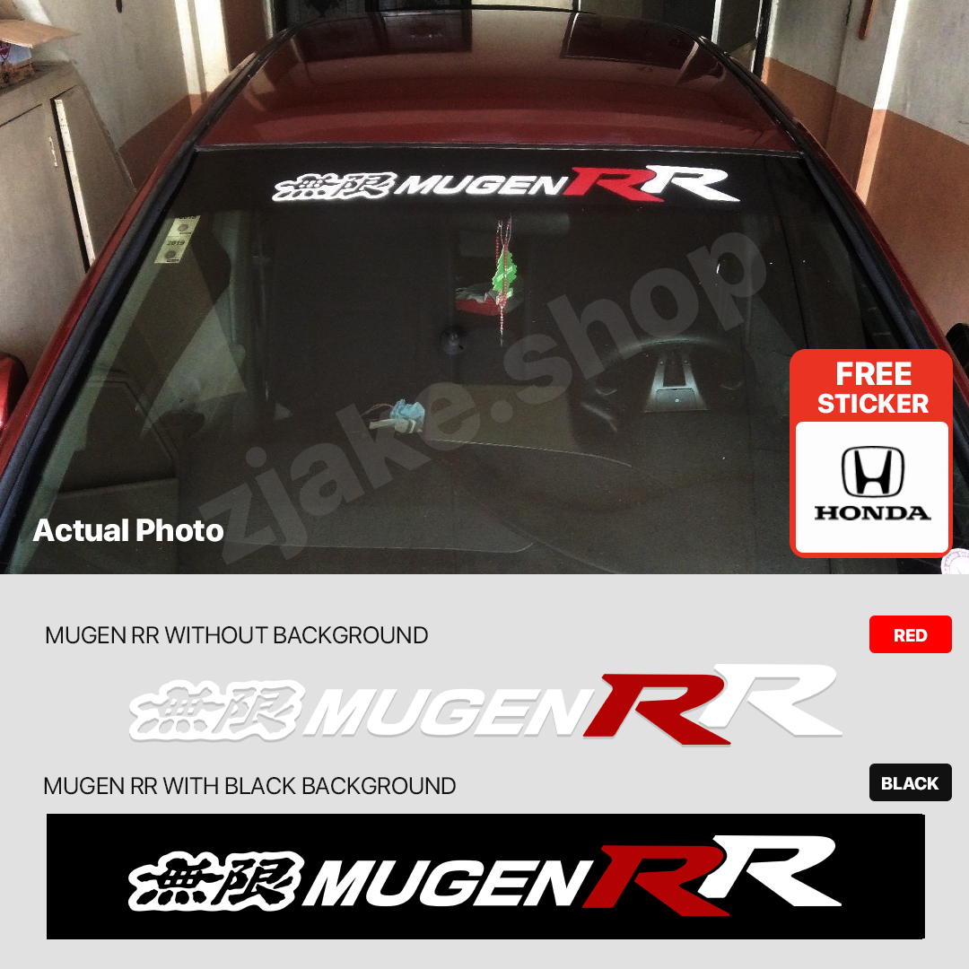 Car Window Windshield Vinyl Banner For MUGEN POWER CIVIC iVTEC Decal