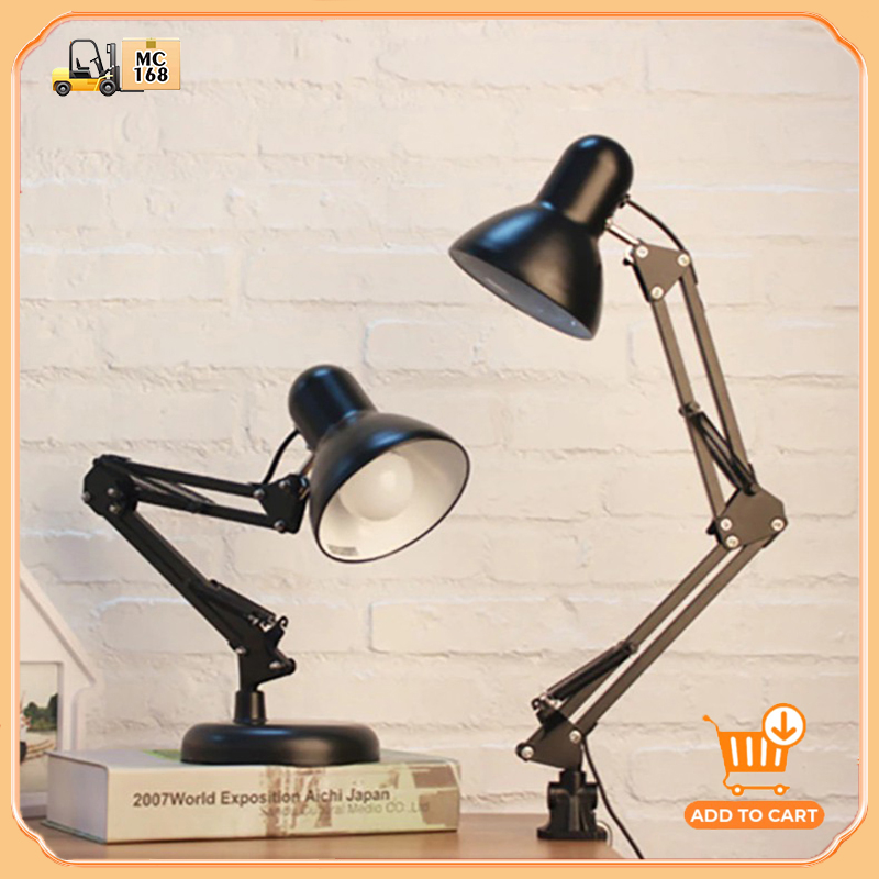 DLLT Swing Arm Desk Lamp, Wood Adjustable Gooseneck Algeria