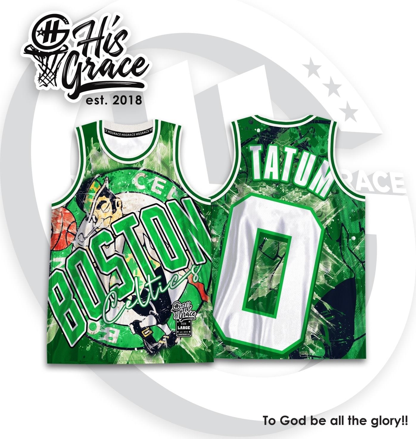 BOSTON CELTICS FINALS TATUM HG JERSEY FULL SUBLIMATION